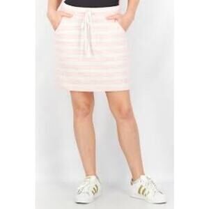 Market & Spruce Amia Knit Mini Skirt Women’s Size XL Pull-On Pink White NEW